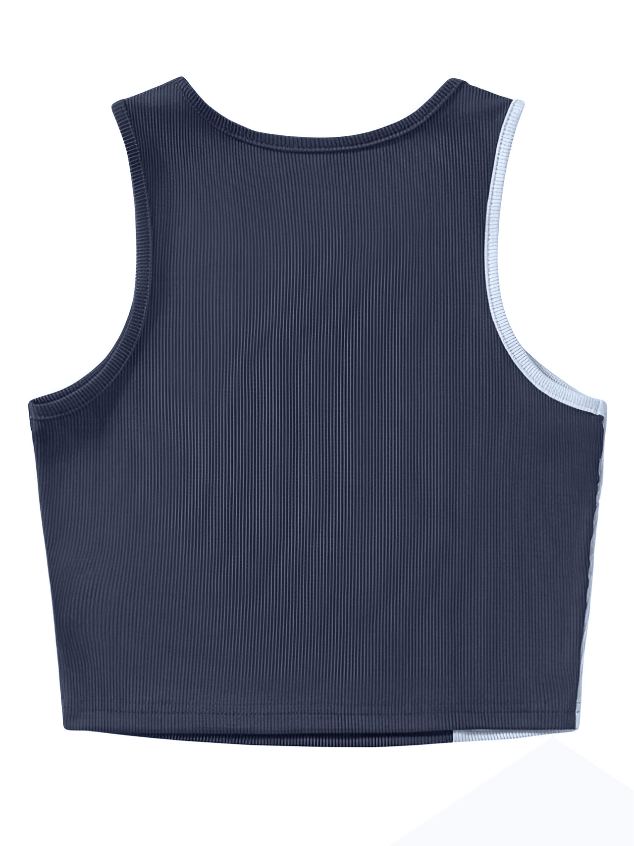 Women's Ribbed Knit Color Block Tank Top -, Crop Top , Drestiny , Australia, Beige, Black, Blue, Brown, Canada, Casual Shirts, Crop Tops, Gender_Women, Green, L, Light Blue, M, New Zealand, Olive, Olive Green, S, Sleeveless, Tank Tops, United Kingdom, United States, White , Drestiny , www.shopdrestiny.com