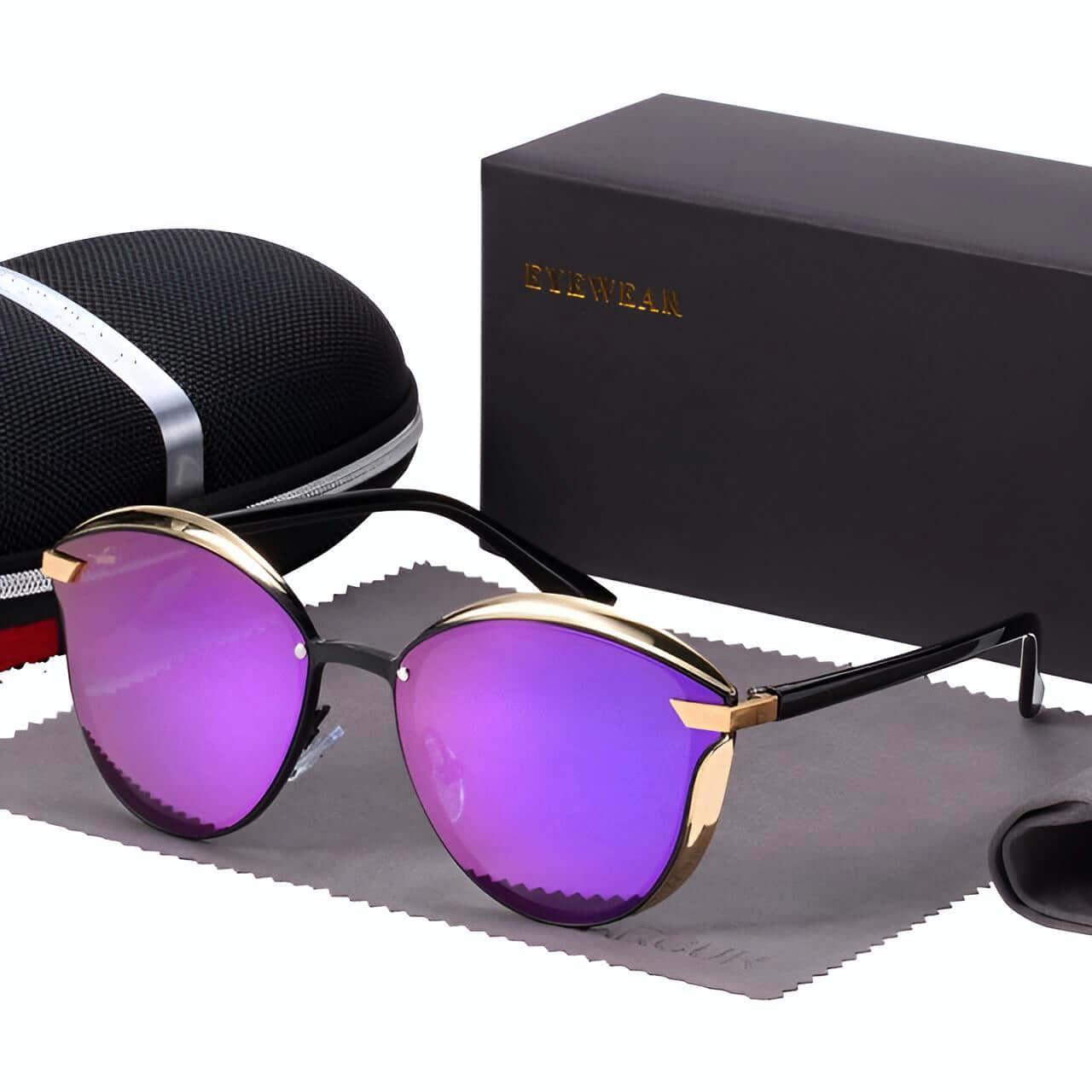 Women's Round Fashion Polarized Sunglasses -, Sunglasses , Drestiny , Australia, Black, Blue, Brown, Canada, Gender_Women, Gold, Grey, New Zealand, Pink, Purple, Silver, Sunglasses, United Kingdom, United States , Drestiny , www.shopdrestiny.com