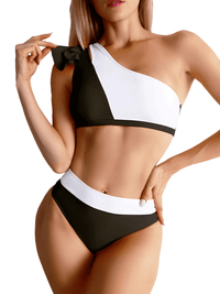 Thumbnail for Women's Sexy One Shoulder High Waist Bikini -, Bikini , Drestiny , Australia, Bikinis, Black, Canada, FR, Khaki, L, M, New Zealand, One Shoulder, Red, S, United Kingdom, United States, White, XL , Drestiny , www.shopdrestiny.com