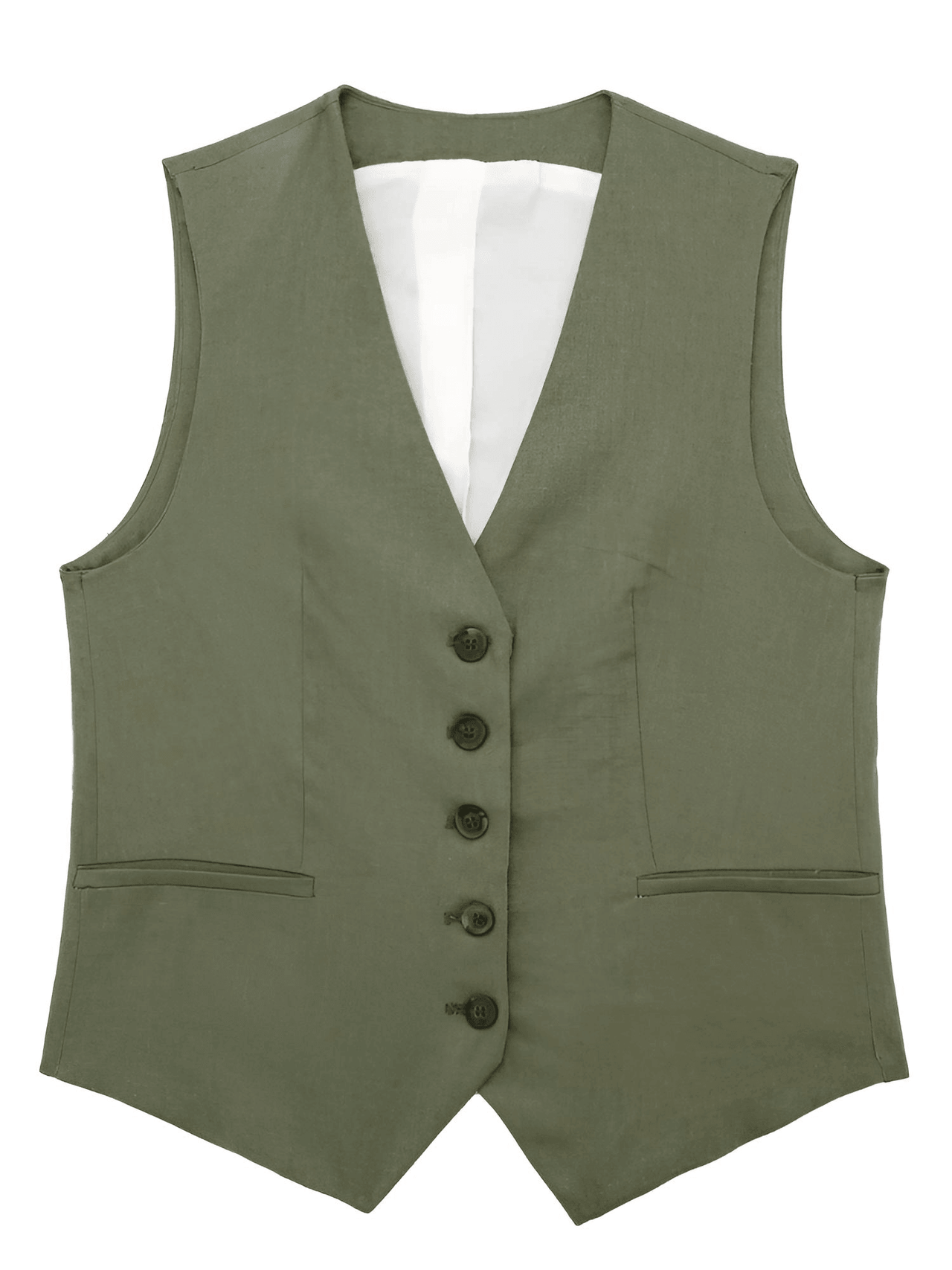 Women's Slim-Fit Sleeveless Suit Vest + High Waist Shorts Causal Set -, Sets , Drestiny , Army Green, Australia, Beige, Black, Canada, Dark Blue, Khaki, New Zealand, Orange, Short Sets, Shorts, Sleeveless, United Kingdom, United States, Vests, White , Drestiny , www.shopdrestiny.com