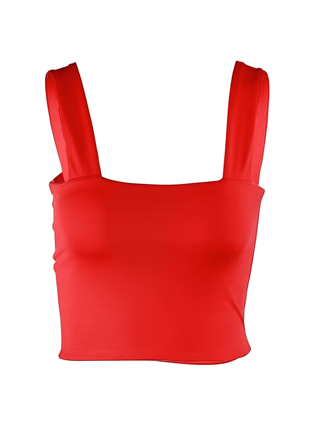 Women's Square Neck Sleeveless Summer Crop Top -, Crop Top , Drestiny , Australia, Black, Canada, Casual Shirts, Crop Tops, Gender_Women, L, Light Blue, M, New Zealand, Orange, Red, S, Sleeveless, United Kingdom, United States, White, XS , Drestiny , www.shopdrestiny.com