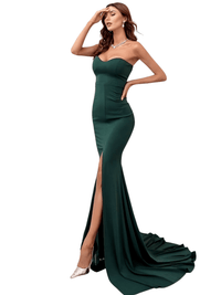 Thumbnail for Women's Strapless Maxi Dress -, Dress , Drestiny , Australia, Black, Blue, Canada, Dark Green, Green, L, M, Maxi Dresses, New Zealand, Red, Royal Blue, S, Sleeveless, Strapless, United Kingdom, United States, XL, XS , Drestiny , www.shopdrestiny.com