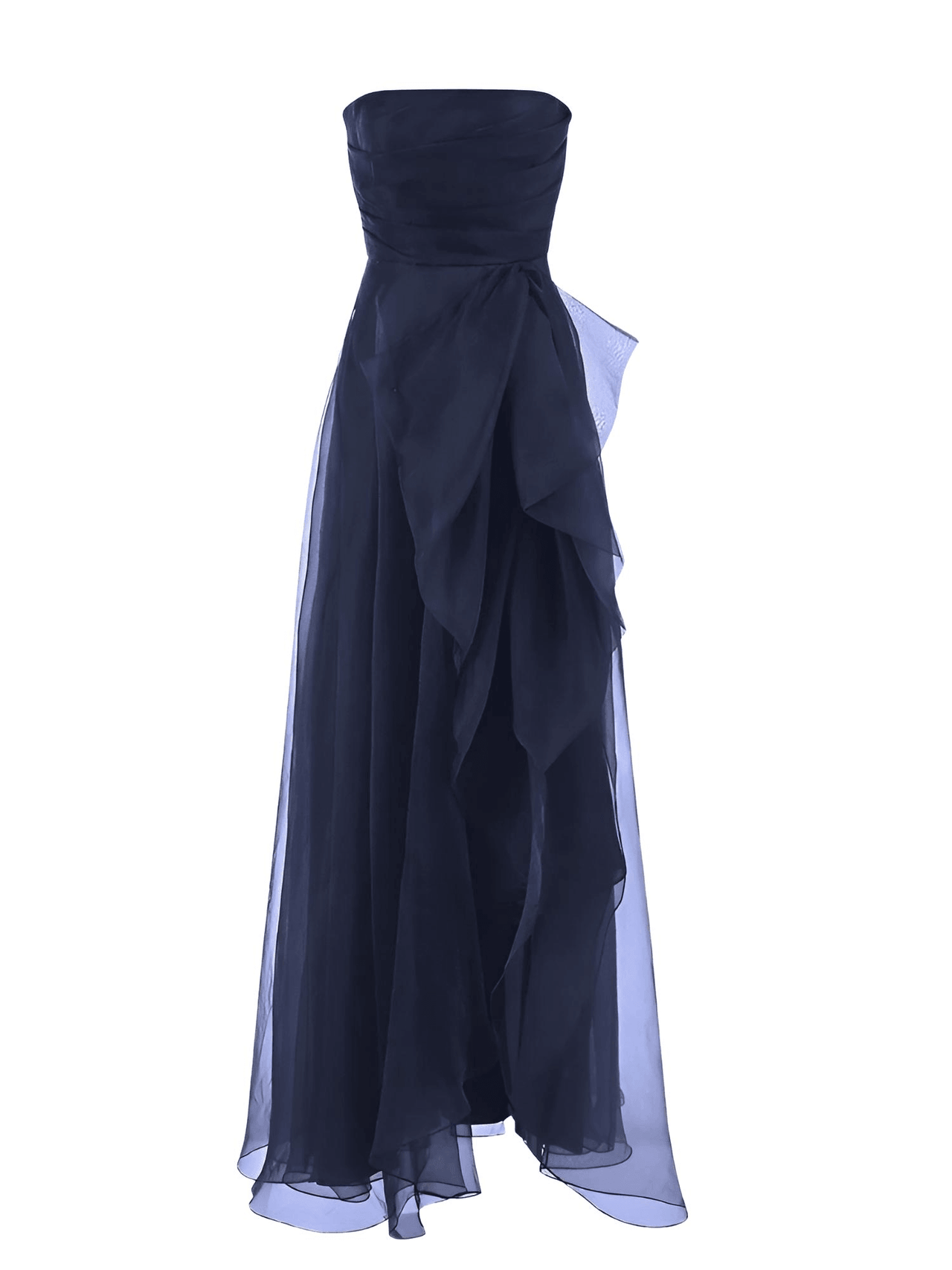 Women's Strapless Off Shoulder A-line Maxi Dress With Side High Split -, Dress , Drestiny , 10, 12, 14, 14W, 16, 16W, 18, 2, 20, 22, 24, 26, 28, 4, 6, 8, Black, Blue, Dark Blue, Deep Pink, Fuchsia, Light Pink, Maxi Dresses, Navy, Nude, Sleeveless, Strapless, United Kingdom, United States , Drestiny , www.shopdrestiny.com