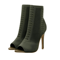 Thumbnail for Women's Stretch Fabric Peep Toe Heels -, Heels , Drestiny , 10, 11, 4, 5, 6, 7, 8, 9, Ankle Boots, Australia, Black, Canada, Dark Green, Dark Olive Green, Heels, New Zealand, Olive Green, Sandals, United Kingdom, United States , Drestiny , www.shopdrestiny.com