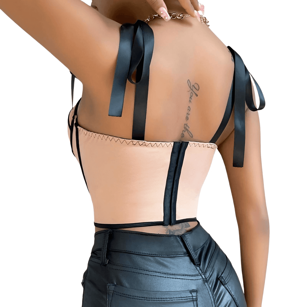 Women's Trendy Lace Up Straps Crop Top -, Crop Top , Drestiny , Apricot, Australia, Black, Canada, Casual Shirts, Crop Tops, Dress Shirts, Gender_Women, L, M, New Zealand, Pink, S, Sleeveless, United Kingdom, United States , Drestiny , www.shopdrestiny.com