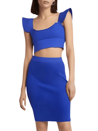 Thumbnail for 2-Piece Bandage Skirt Set Women -, Skirt Sets , Drestiny , Australia, Black, Blue, Crop Tops, Deep Pink, FR, Green, L, M, New Zealand, Purple, Red, S, Sets, Skirt Sets, Skirts, Sleeveless, Tank Tops, United Kingdom, United States, XS, Yellow , Drestiny , www.shopdrestiny.com