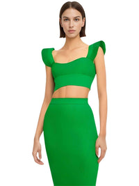 Thumbnail for 2-Piece Bandage Skirt Set Women -, Skirt Sets , Drestiny , Australia, Black, Blue, Crop Tops, Deep Pink, FR, Green, L, M, New Zealand, Purple, Red, S, Sets, Skirt Sets, Skirts, Sleeveless, Tank Tops, United Kingdom, United States, XS, Yellow , Drestiny , www.shopdrestiny.com