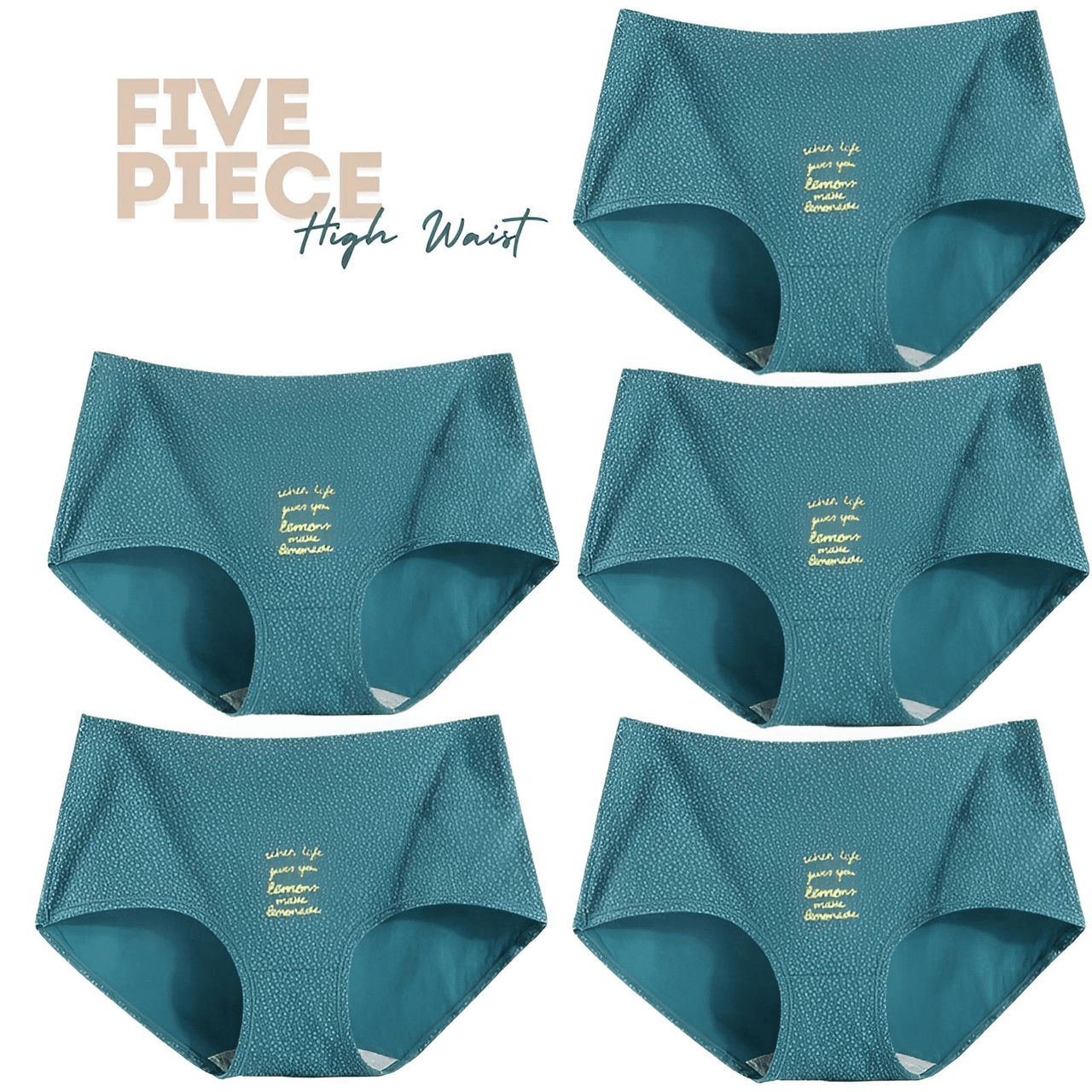 Women's Cotton Briefs - Five Pack! -, Panties , Drestiny , Australia, Dark Red, Gender_Women, Green, L, Light Blue, M, New Zealand, Pink, Purple, Red, Teal, Underwear, United Kingdom, United States, White, XL, XXL, Yellow , Drestiny , www.shopdrestiny.com