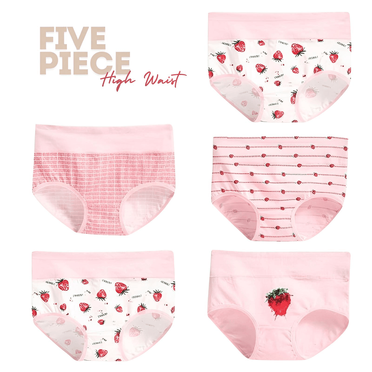 Women's Cotton Briefs - Five Pack! -, Panties , Drestiny , Australia, Dark Red, Gender_Women, Green, L, Light Blue, M, New Zealand, Pink, Purple, Red, Teal, Underwear, United Kingdom, United States, White, XL, XXL, Yellow , Drestiny , www.shopdrestiny.com