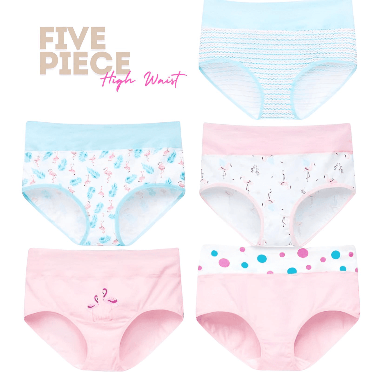 Women's Cotton Briefs - Five Pack! -, Panties , Drestiny , Australia, Dark Red, Gender_Women, Green, L, Light Blue, M, New Zealand, Pink, Purple, Red, Teal, Underwear, United Kingdom, United States, White, XL, XXL, Yellow , Drestiny , www.shopdrestiny.com