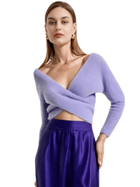 Thumbnail for Women's Fluffy Crop Sweater