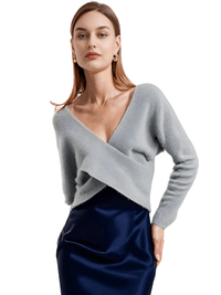 Thumbnail for Women's Fluffy Crop Sweater