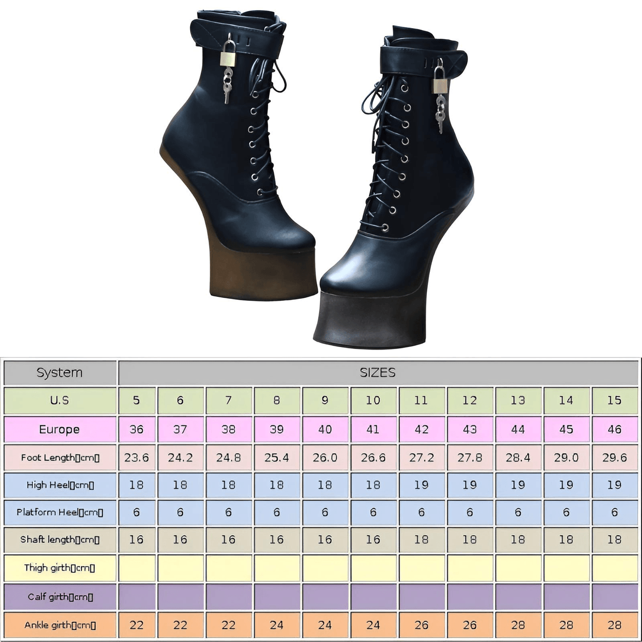 Women's High Hoof Heel Platform Boots -, Boots , Drestiny , 10, 11, 12, 13, 14, 15, 5, 6, 7, 8, 9, Ankle Boots, Australia, Black, Boots, FR, Gold, New Zealand, Silver, United Kingdom, United States , Drestiny , www.shopdrestiny.com