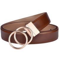 Thumbnail for Women's Leather Reversible Belt Double O Ring -, Belts , Drestiny , Australia, Belts, Black, Brown, Canada, Coffee, Dark Blue, Dark Brown, Gender_Women, Light Brown, New Zealand, United Kingdom, United States , Drestiny , www.shopdrestiny.com