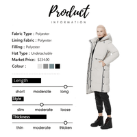 Thumbnail for ICEbear Women's Long Winter Jacket With Big Pockets -, Coats , Drestiny , Australia, Beige, Black, Canada, Coats, Green, Grey, L, Light Brown, M, New Zealand, United Kingdom, United States, XL, XXL, XXXL , Drestiny , www.shopdrestiny.com