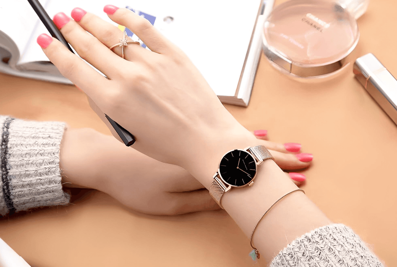 Women's Elegant Watches With Mesh Band -, Watches , Drestiny , Australia, Black, Canada, Dark Blue, Dark Green, Gender_Women, Gold, Green, Grey, Navy, New Zealand, Pink, Silver, United Kingdom, United States, Watches, White , Drestiny , www.shopdrestiny.com