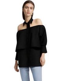 Thumbnail for Women's Off Shoulder Halter Blouse