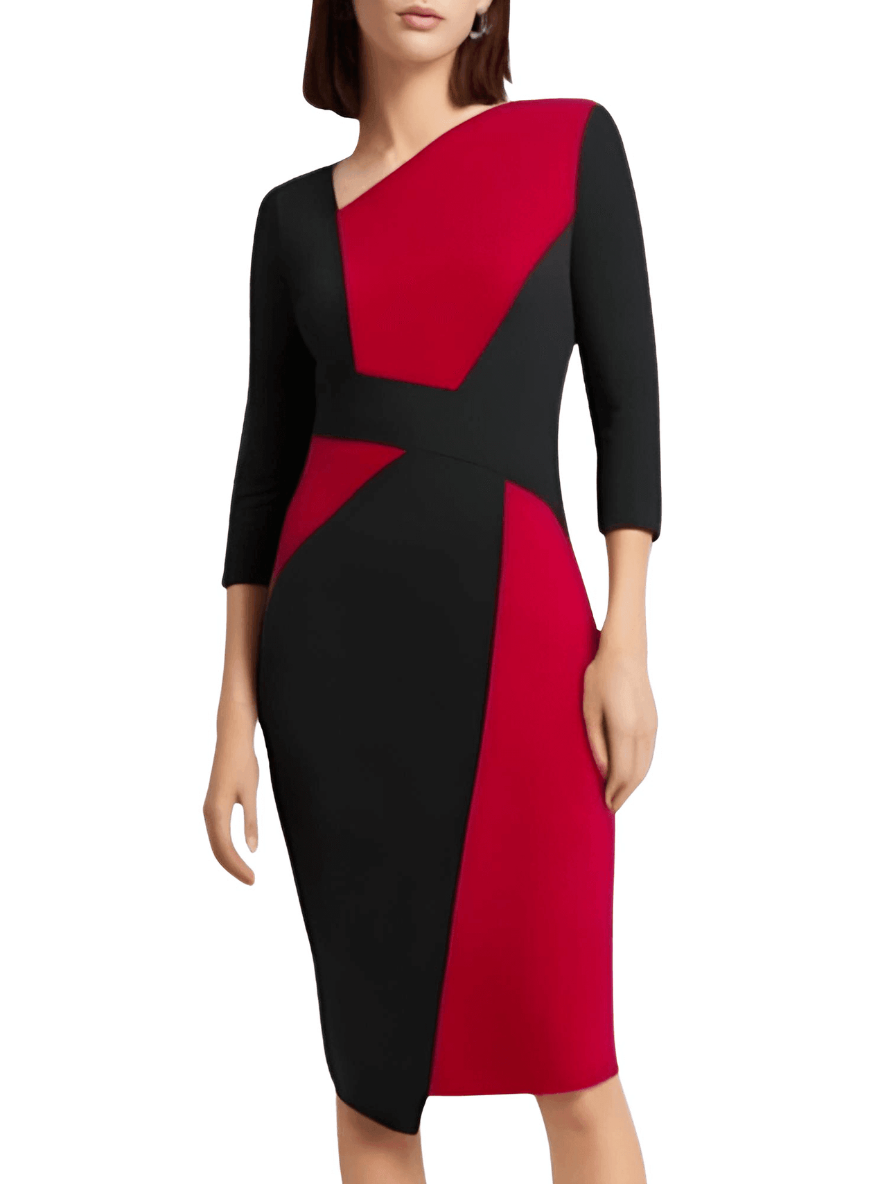 Women's Office Sheath Dress -, Dress , Drestiny , 10, 12, 4, 6, 8, Australia, Black, Blue, Canada, FR, Grey, Knee Length Dresses, L, Long Sleeves, M, New Zealand, Red, S, Sleeveless, United Kingdom, United States, White, XL, XXL , Drestiny , www.shopdrestiny.com