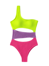 Thumbnail for Women's One Piece Neon Swimsuits -, One Piece Swimsuit , Drestiny , Australia, Blue, Canada, L, M, New Zealand, One Piece Swimwear, One Shoulder, Orange, Pink, Purple, S, United Kingdom, United States, Yellow , Drestiny , www.shopdrestiny.com