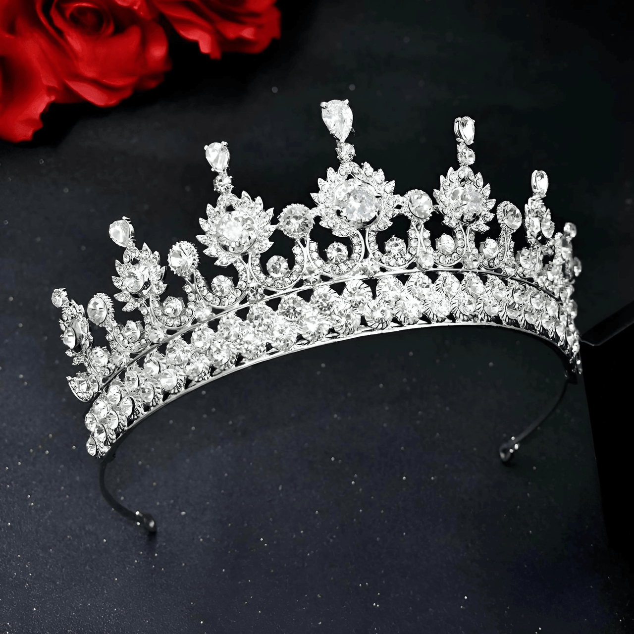 Women's Opulent Crystal Crowns & Tiaras -, Crowns , Drestiny , Australia, Blue, Canada, Crowns, Gold, Hair Accessories, New Zealand, Silver, Tiaras, United Kingdom, United States, White , Drestiny , www.shopdrestiny.com