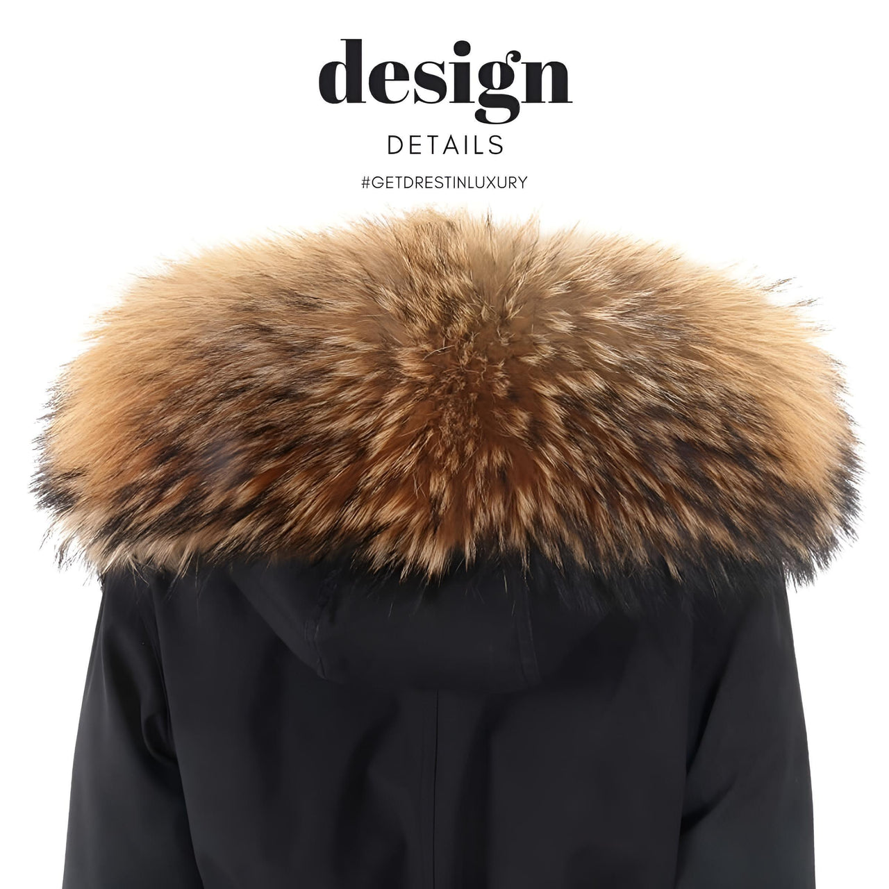 Women's Parka X-Long Waterproof Real Fur Coat