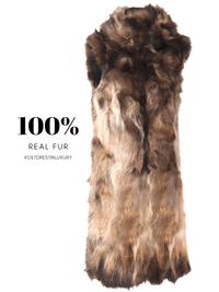 Thumbnail for Women's Parka X-Long Waterproof Real Fur Coat