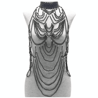 Thumbnail for Women's Pearl Body Chains Jewelry, Drestiny, Body Jewelry, Pearl Necklace, White, Black, United States, Canada, Australia, New Zealand, United Kingdom, shopdrestiny.com