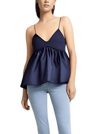 Thumbnail for Women's Sleeveless V-Neck Top -, Shirts , Drestiny , Australia,Canada,Casual Shirts,Dark Blue,Dress Shirts,Gender_Women,L,M,Navy,New Zealand,S,Sleeveless,United Kingdom,United States , Drestiny , www.shopdrestiny.com