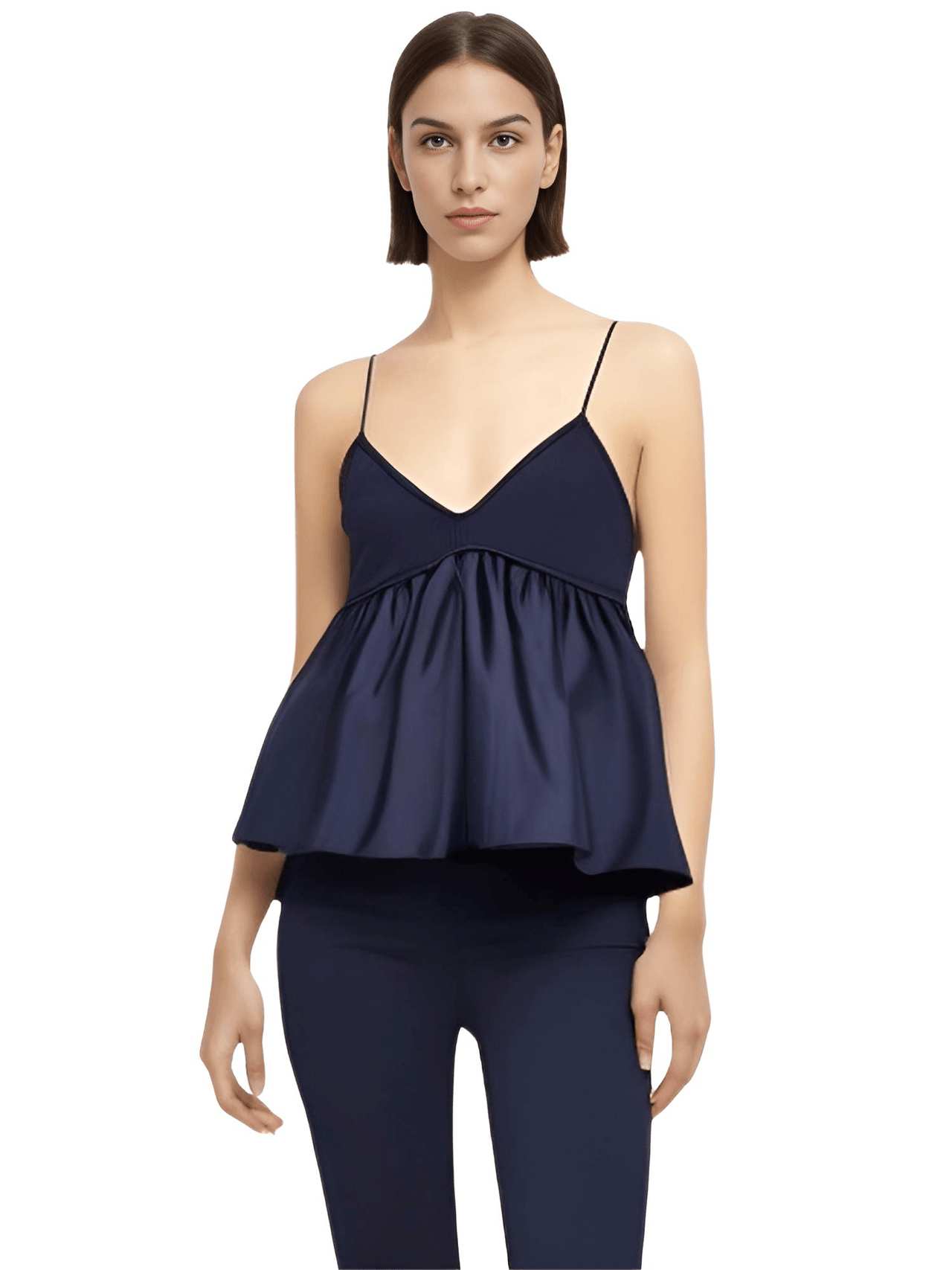 Women's Sleeveless V-Neck Top -, Shirts , Drestiny , Australia,Canada,Casual Shirts,Dark Blue,Dress Shirts,Gender_Women,L,M,Navy,New Zealand,S,Sleeveless,United Kingdom,United States , Drestiny , www.shopdrestiny.com