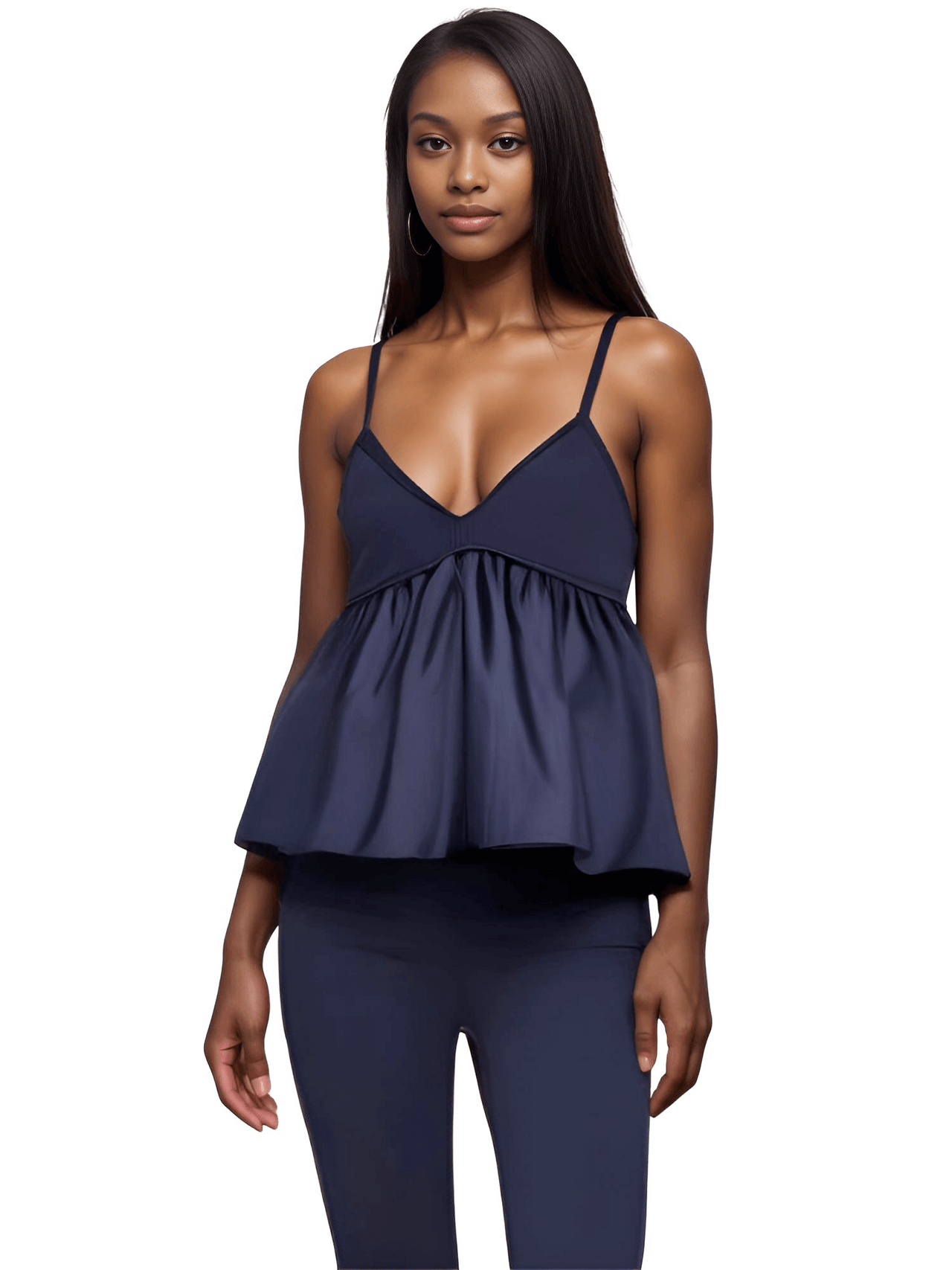 Women's Sleeveless V-Neck Top -, Shirts , Drestiny , Australia, Canada, Casual Shirts, Dark Blue, Dress Shirts, Gender_Women, L, M, Navy, New Zealand, S, Sleeveless, United Kingdom, United States , Drestiny , www.shopdrestiny.com