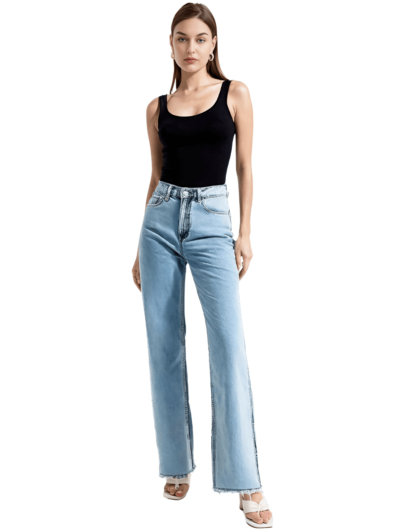 Women's Straight Leg Boyfriend Jeans -, Boyfriend Jeans , Drestiny , Australia, Black, Blue, Casual Pants, Dark Blue, FR, Jeans, L, Light Blue, M, New Zealand, S, United Kingdom, United States, White, XS , Drestiny , www.shopdrestiny.com