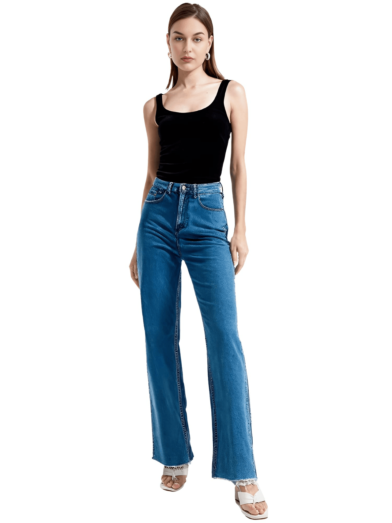 Women's Straight Leg Boyfriend Jeans -, Boyfriend Jeans , Drestiny , Australia, Black, Blue, Casual Pants, Dark Blue, FR, Jeans, L, Light Blue, M, New Zealand, S, United Kingdom, United States, White, XS , Drestiny , www.shopdrestiny.com