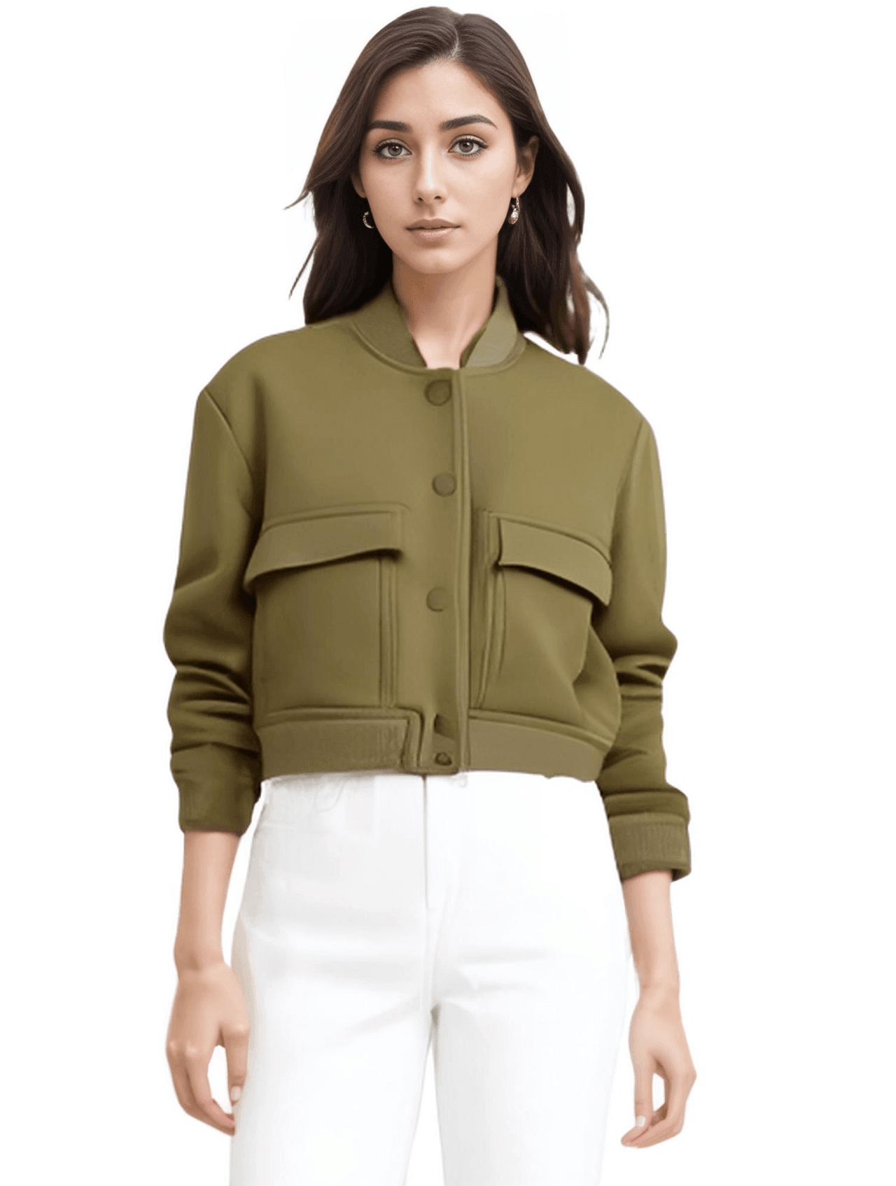 Large Pocket Bomber Jacket Women's - In 9 Colors! -, Bomber Jacket , Drestiny , Australia, Black, Blue, Bomber Jackets, Dark Blue, Dark Olive Green, Green, Grey, Jackets, Khaki, L, M, New Zealand, Off White, Olive Green, Pink, S, United Kingdom, United States , Drestiny , www.shopdrestiny.com