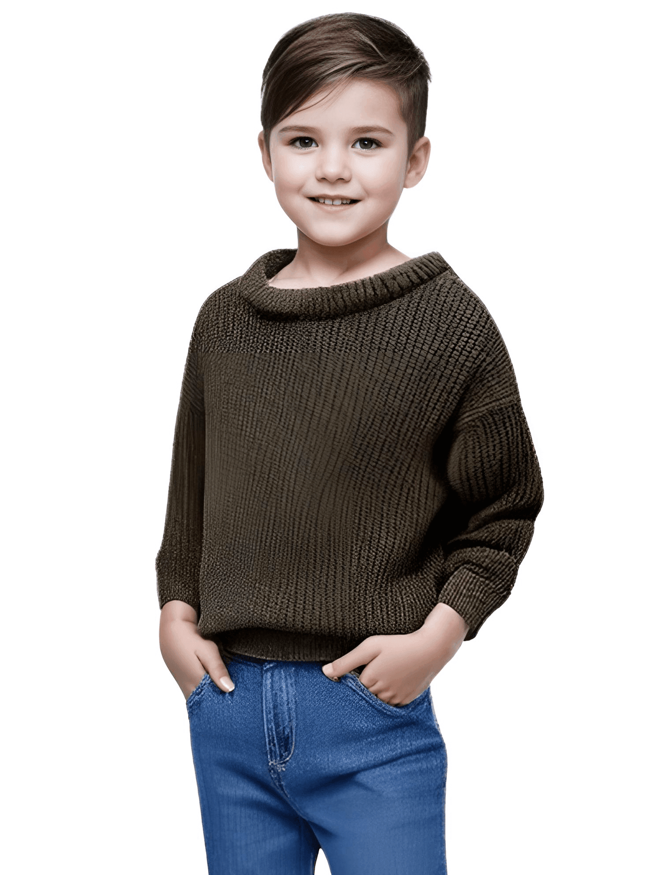 Kid's Knit Pullover Sweater - In 15 Colors! -, Sweaters , Drestiny , 12M, 18M, 24M, 3T, 4T, 5T, Army Green, Australia, Beige, Black, Blue, Boys, Brown, Canada, Dark Khaki, Dark Red, Girls, Green, Grey, Khaki, Light Green, Light Purple, New Zealand, Pink, Pullovers, Purple, Sky Blue, Sweaters, TD, United Kingdom, United States, White, Yellow , Drestiny , www.shopdrestiny.com