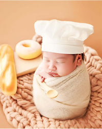 Thumbnail for Baby Chef Apron + Hat -, Sets , Drestiny , Australia, Boys, Canada, Girls, Hats, New Zealand, Sets, United Kingdom, United States, White , Drestiny , www.shopdrestiny.com