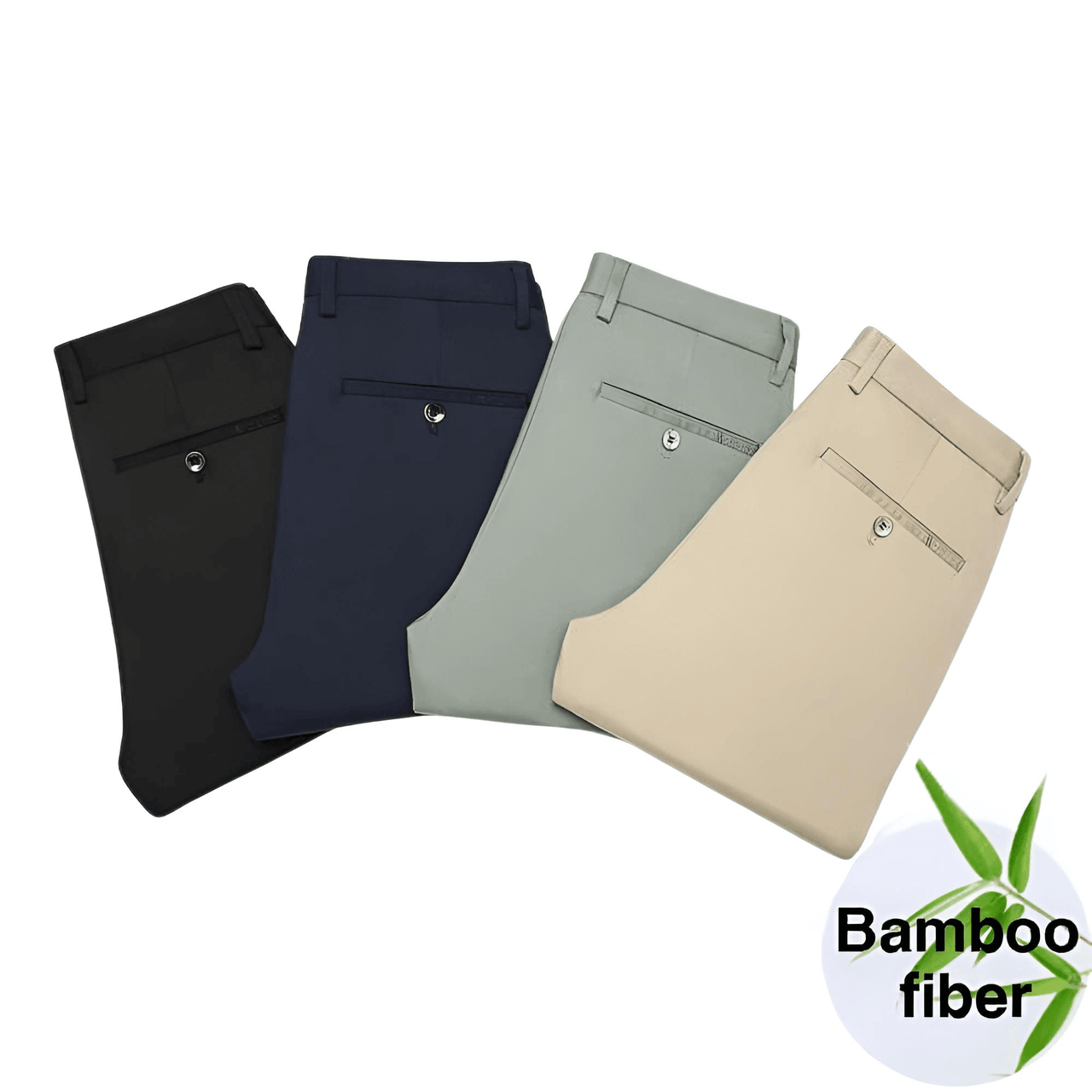 Bamboo Fiber Dress Pants For Men -, Pants , Drestiny , Australia, Beige, Black, Dark Blue, Dress Pants, FR, Khaki, Light Green, Pale Green, United Kingdom, United States , Drestiny , www.shopdrestiny.com