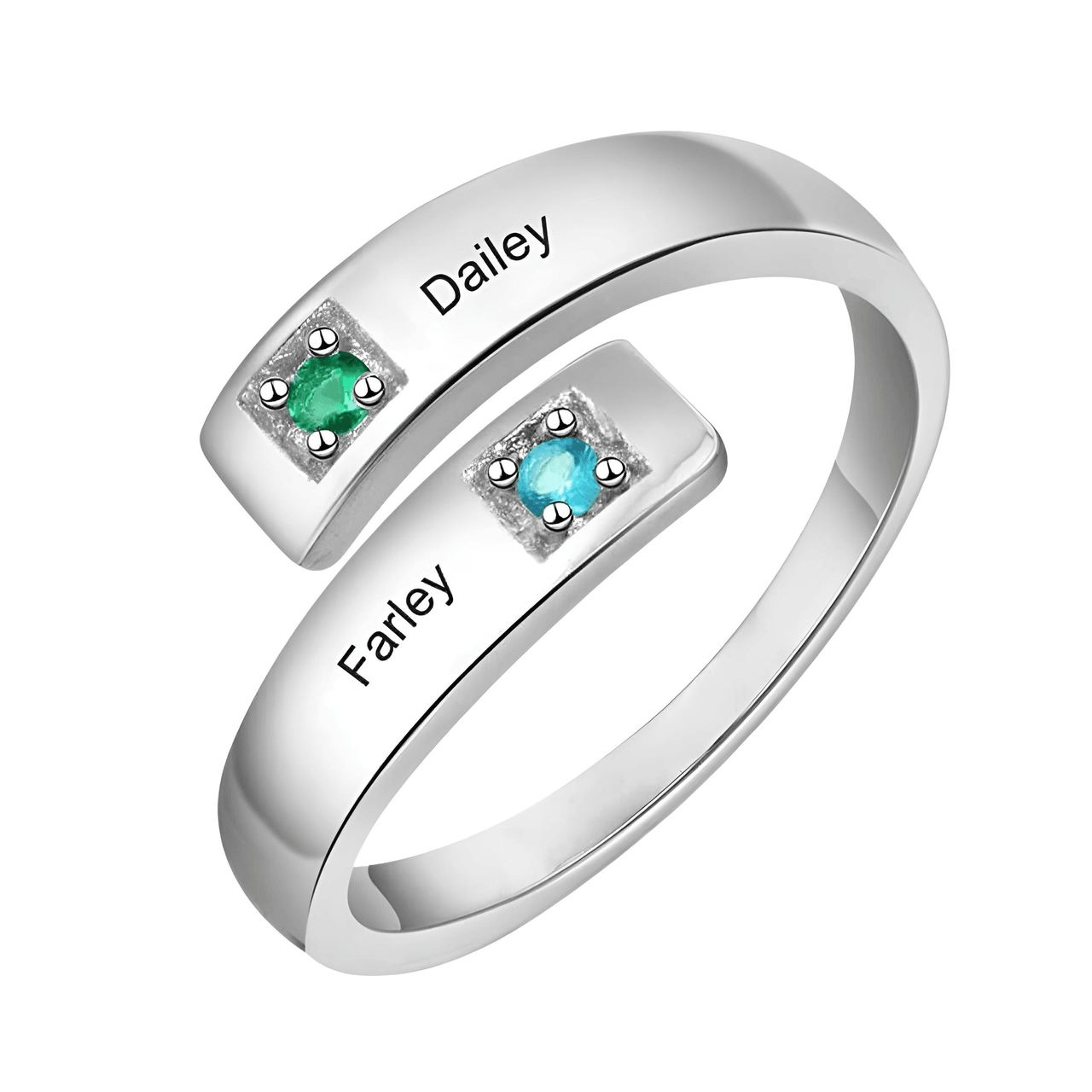 Birthstone Custom Ring for Couples or BFFs -, Rings , Drestiny , Australia, Canada, Gender_Women, New Zealand, Rings, Silver, United Kingdom, United States , Drestiny , www.shopdrestiny.com