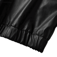 Thumbnail for Black Leather Hoodie -, Hoodies , Drestiny , 3XL, 4XL, 5XL, Australia, Black, Casual Shirts, Hoodies, L, Long Sleeves, M, New Zealand, S, Sweatshirts, United Kingdom, United States, XL, XXL , Drestiny , www.shopdrestiny.com