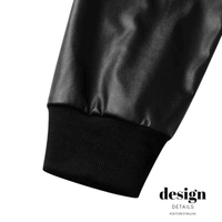 Thumbnail for Black Leather Hoodie -, Hoodies , Drestiny , 3XL, 4XL, 5XL, Australia, Black, Casual Shirts, Hoodies, L, Long Sleeves, M, New Zealand, S, Sweatshirts, United Kingdom, United States, XL, XXL , Drestiny , www.shopdrestiny.com