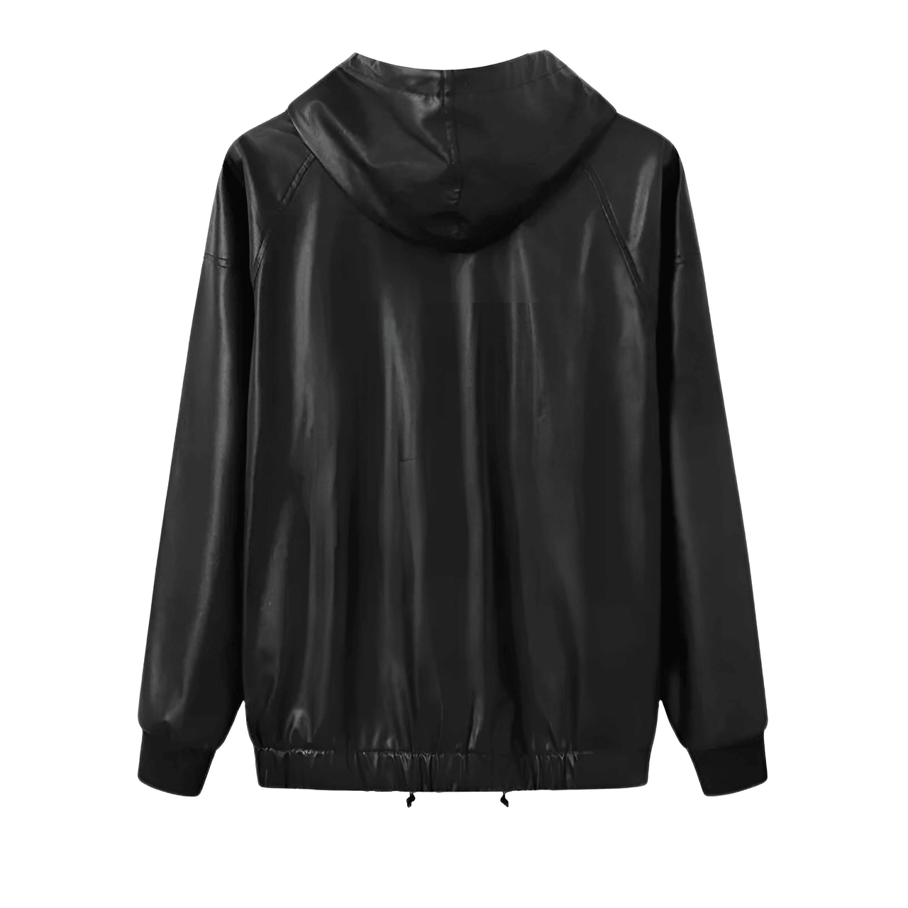 Black Leather Hoodie -, Hoodies , Drestiny , 3XL, 4XL, 5XL, Australia, Black, Casual Shirts, Hoodies, L, Long Sleeves, M, New Zealand, S, Sweatshirts, United Kingdom, United States, XL, XXL , Drestiny , www.shopdrestiny.com