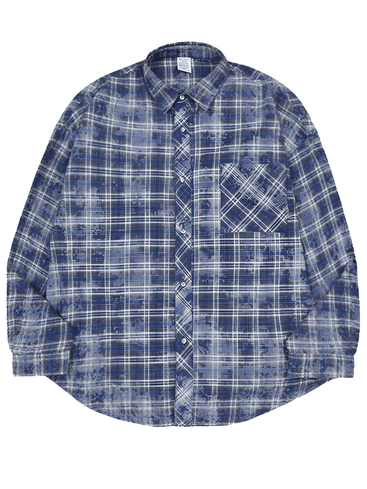 Blue Plaid Long Sleeve Oversized Shirt - Now In Red Too! -, Shirts , Drestiny , Australia, Blue, Casual Shirts, FR, L, Long Sleeves, M, New Zealand, United Kingdom, United States, XL , Drestiny , www.shopdrestiny.com