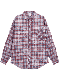 Thumbnail for Blue Plaid Long Sleeve Oversized Shirt - Now In Red Too! -, Shirts , Drestiny , Australia, Blue, Casual Shirts, FR, L, Long Sleeves, M, New Zealand, United Kingdom, United States, XL , Drestiny , www.shopdrestiny.com