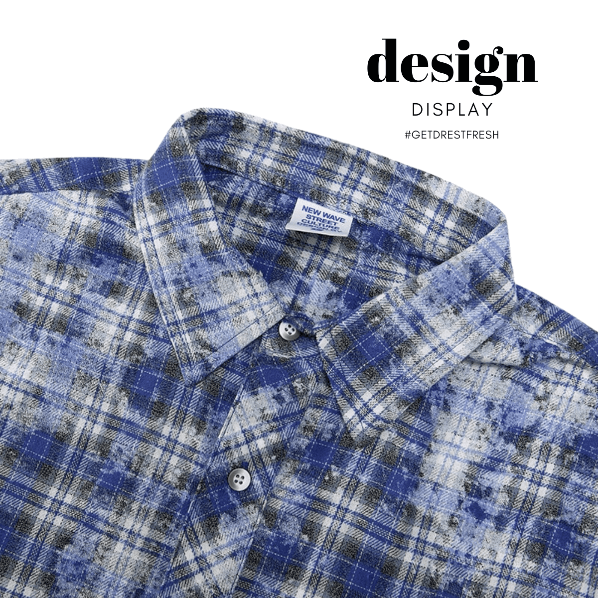 Blue Plaid Long Sleeve Oversized Shirt - Now In Red Too! -, Shirts , Drestiny , Australia, Blue, Casual Shirts, FR, L, Long Sleeves, M, New Zealand, United Kingdom, United States, XL , Drestiny , www.shopdrestiny.com