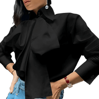 Thumbnail for Women's Bow Tie Long Sleeve Blouse -, Shirts & Tops , Drestiny , 4XL, 5XL, Australia, Black, Blouses, Canada, FR, L, Long Sleeves, M, New Zealand, S, United Kingdom, United States, White, XL, XXL, XXXL , Drestiny , www.shopdrestiny.com