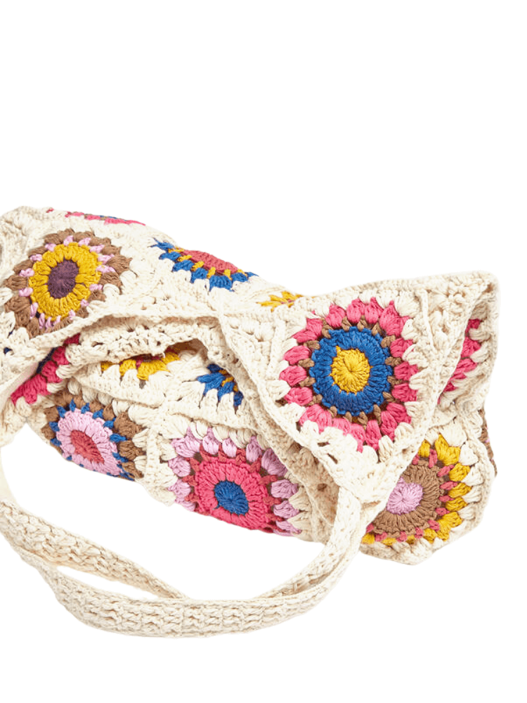 Braided Crochet Shoulder Bag -, Handbags , Drestiny , Australia, Blue, Brown, Handbag, New Zealand, Pink, Purses, United Kingdom, United States, White, Yellow , Drestiny , www.shopdrestiny.com