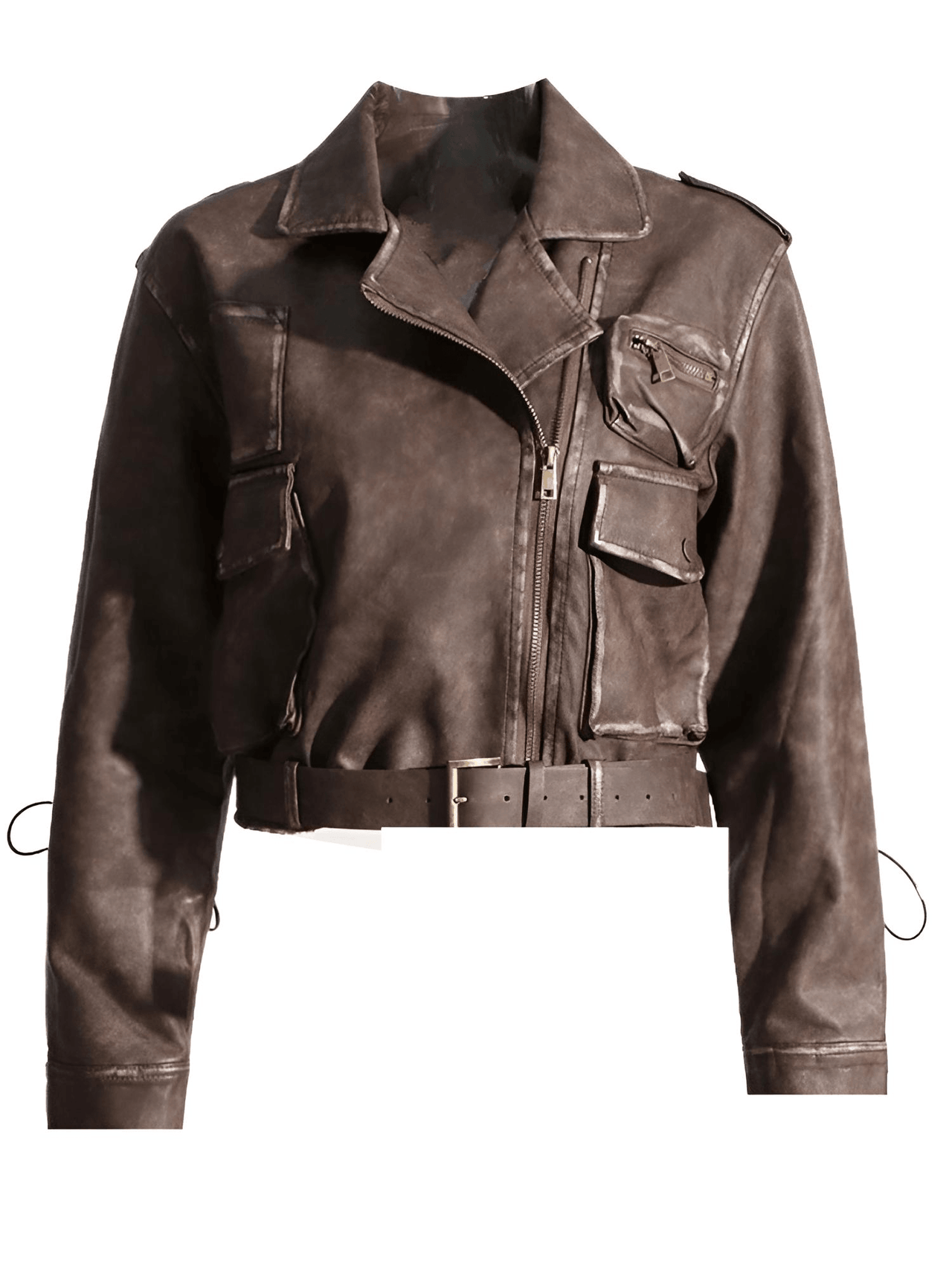 Brown Faux Leather Jacket Women's - Now In Green Too! -, Leather Jackets , Drestiny , Australia, Brown, Canada, Coats, Green, Jackets, L, M, New Zealand, S, United Kingdom, United States, XL , Drestiny , www.shopdrestiny.com