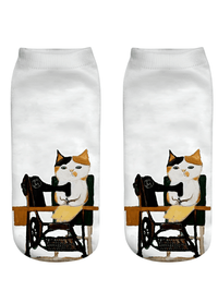 Thumbnail for Cat Socks For Women -, Socks , Drestiny , Australia, Black, Blue, Brown, Canada, Gender_Women, Grey, New Zealand, Orange, Socks, United Kingdom, United States, White, Yellow , Drestiny , www.shopdrestiny.com