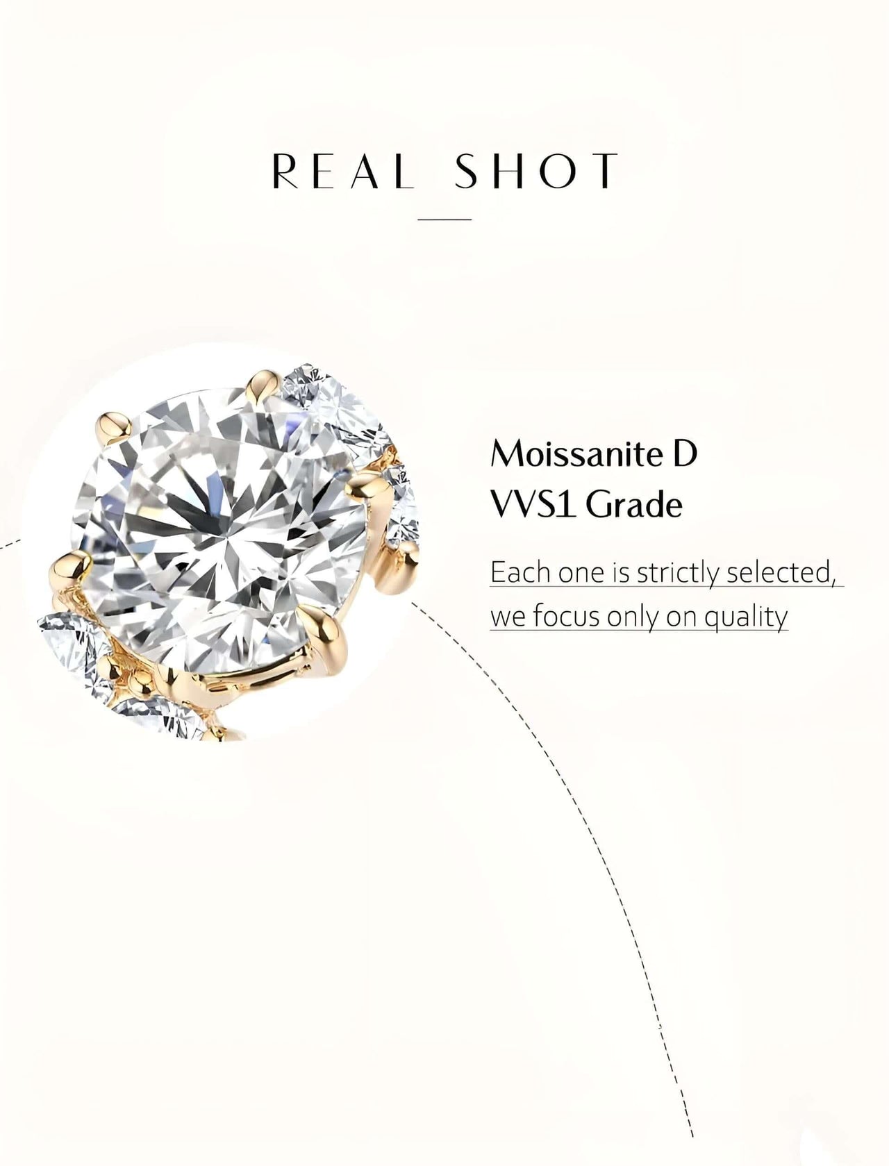 Charming 10K 14K Original Gold Moissanite Rings for Women 1CT 6.5mm Round Cut -, Rings , Drestiny , 10, 5, 6, 7, 8, 9, Australia, Canada, FR, Gold, New Zealand, Rings, Silver, United Kingdom, United States , Drestiny , www.shopdrestiny.com