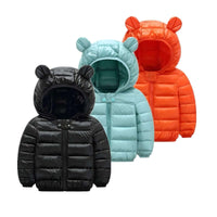 Thumbnail for Children's Hooded Jacket With Ears -, Coats , Drestiny , 3T, 4T, 5T, Australia, Beige, Black, Blue, Boys, Canada, Coats, Dark Blue, Dark Green, Dark Pink, Deep Pink, Girls, Green, Light Blue, Navy, New Zealand, Orange, Pink, Purple, Red, TD, United Kingdom, United States, White, Yellow , Drestiny , www.shopdrestiny.com