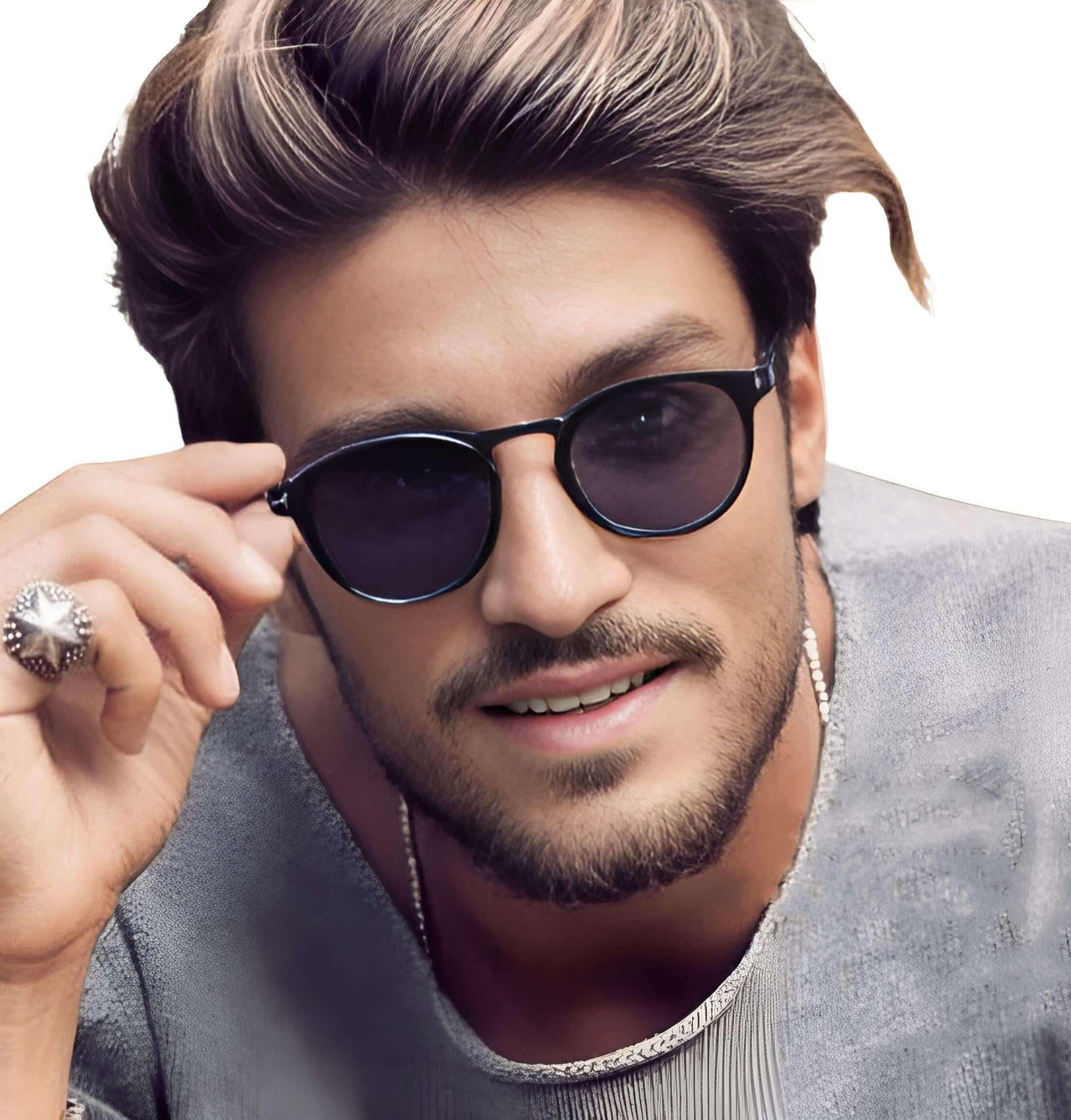 Classic Round Sunglasses For Men -, Sunglasses , Drestiny , Australia, Black, Brown, Canada, Champagne, Gender_Men, Green, Grey, Leopard, New Zealand, Red, Sunglasses, United Kingdom, United States, White , Drestiny , www.shopdrestiny.com